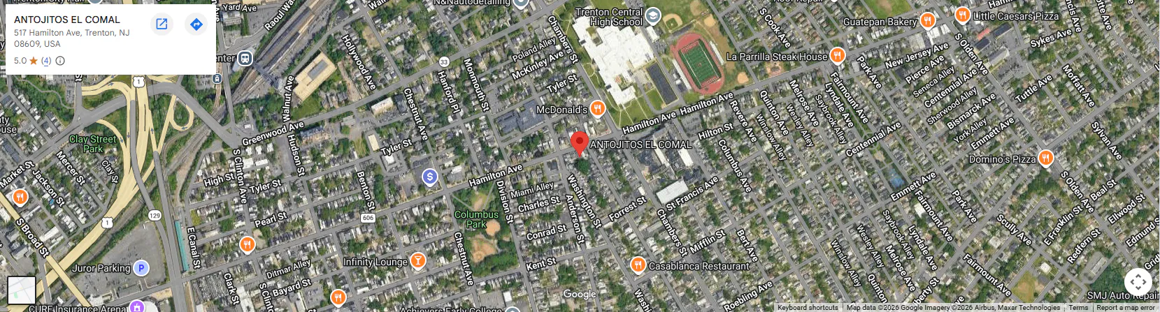 Location 517 Hamilton Ave, Trenton, NJ 08609, United States